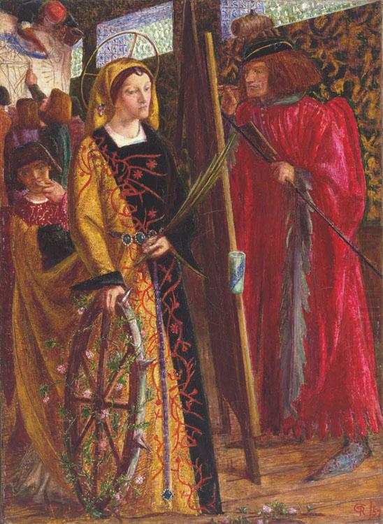 St Catherine (mk28), Dante Gabriel Rossetti
